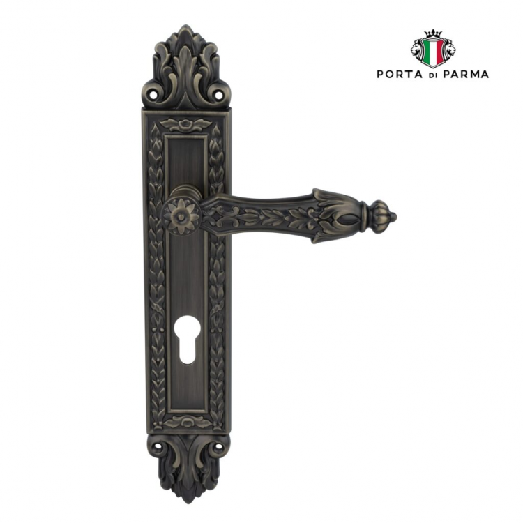 Дверная ручка на планке PORTA DI PARMA Arcadia Матовая бронза 2718.09.CYL