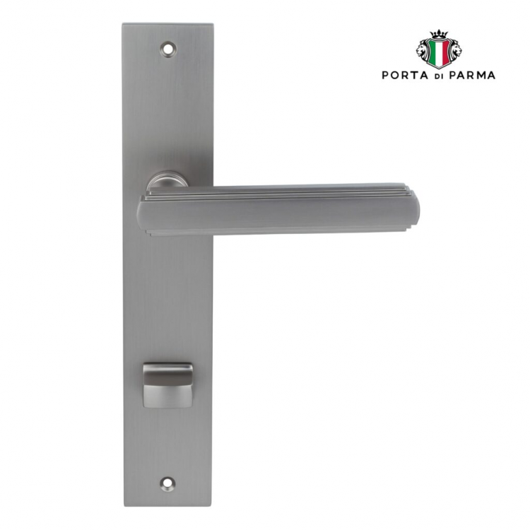 Дверная ручка на планке PORTA DI PARMA Glamour Матовый никель 2417.14.WC Дверная ручка на планке PORTA DI PARMA Glamour Матовый никель 2417.14.WC